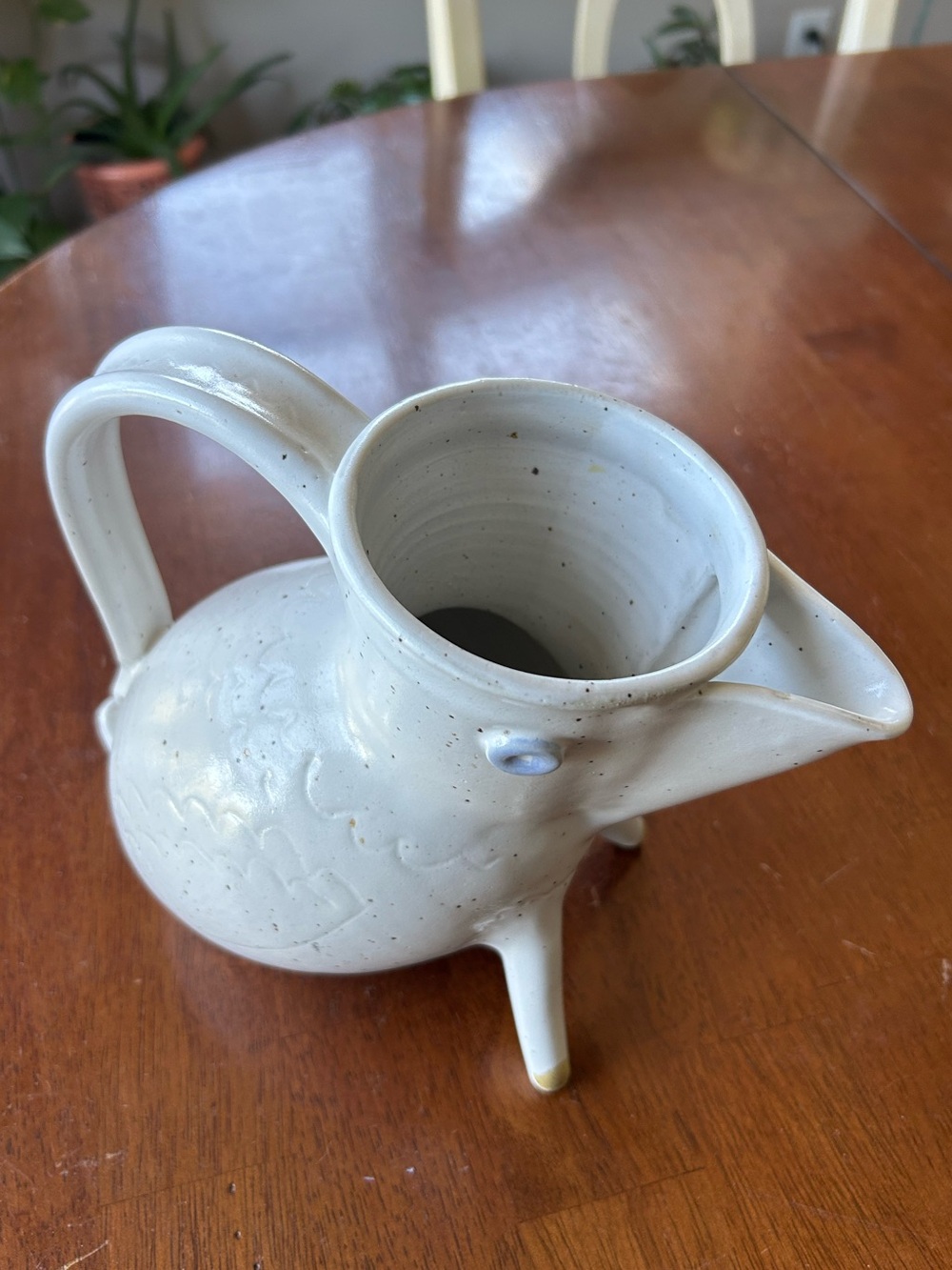 Handcrafted Zoomorphic Studio Pottery Pitcher EUC RARE - Picture 4 of 13